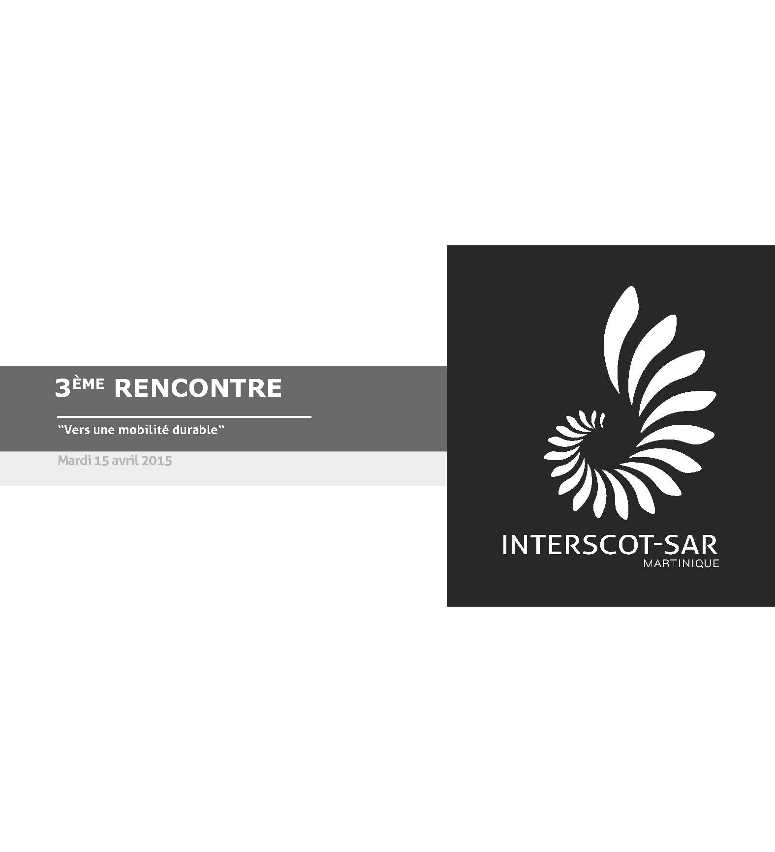 INTERSCoT-SAR 3ème rencontre “Vers une mobilité durable“